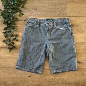 90’s Vintage Ralph Lauren Pin Striped Mom Shorts Size 2 100% cotton